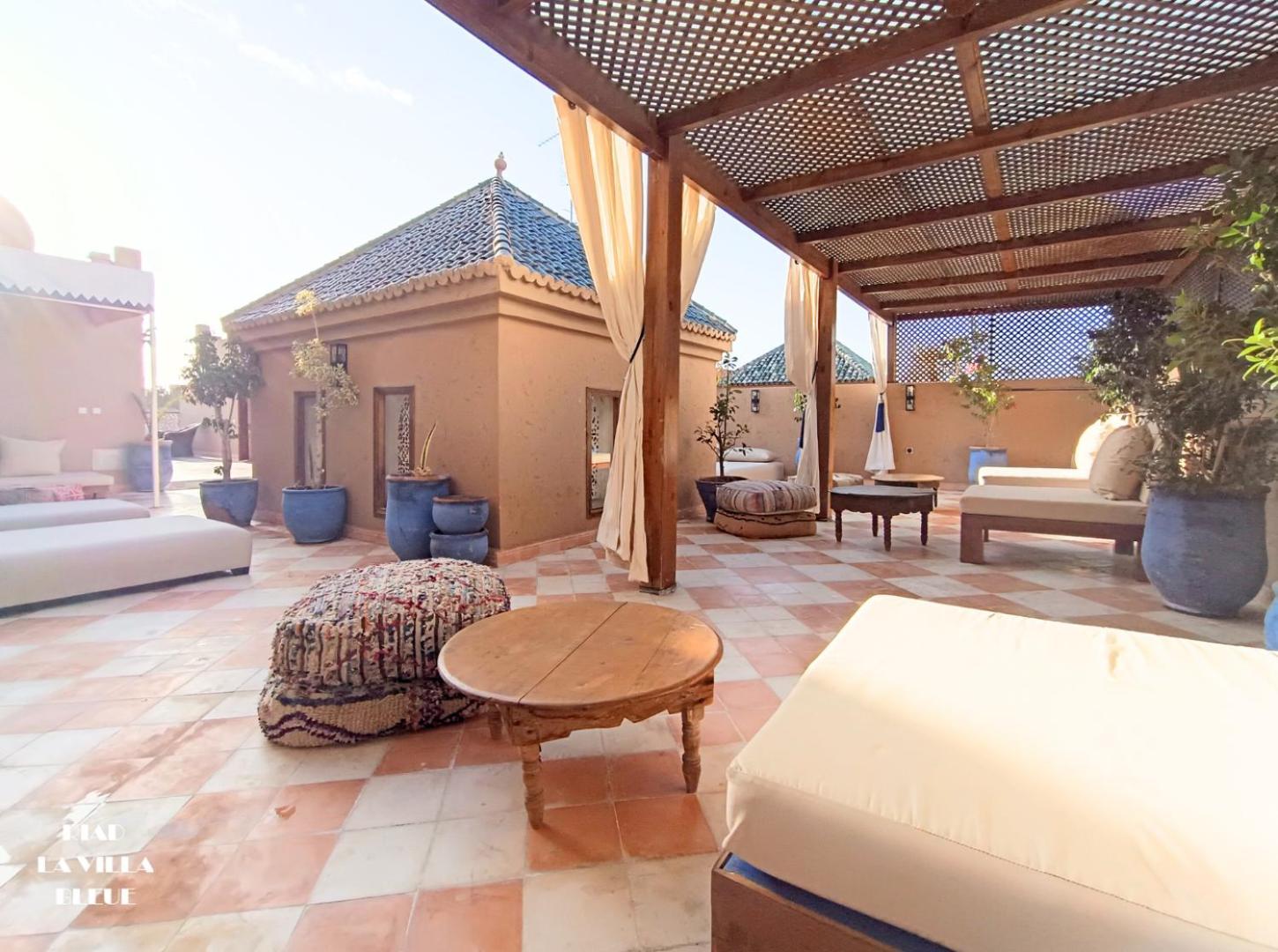 Riad La Villa Bleue & Spa Marrákes Kültér fotó