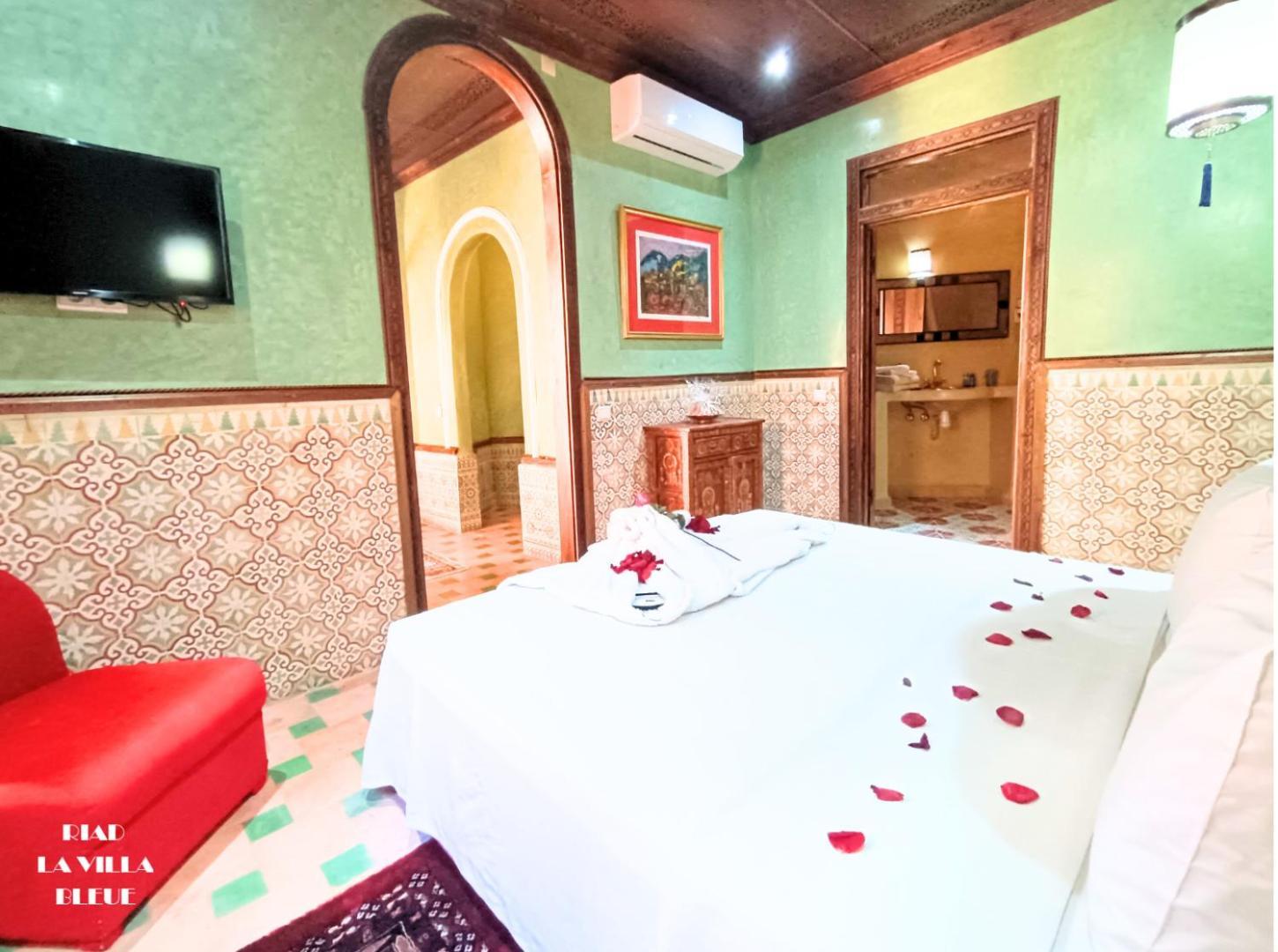 Riad La Villa Bleue & Spa Marrákes Kültér fotó