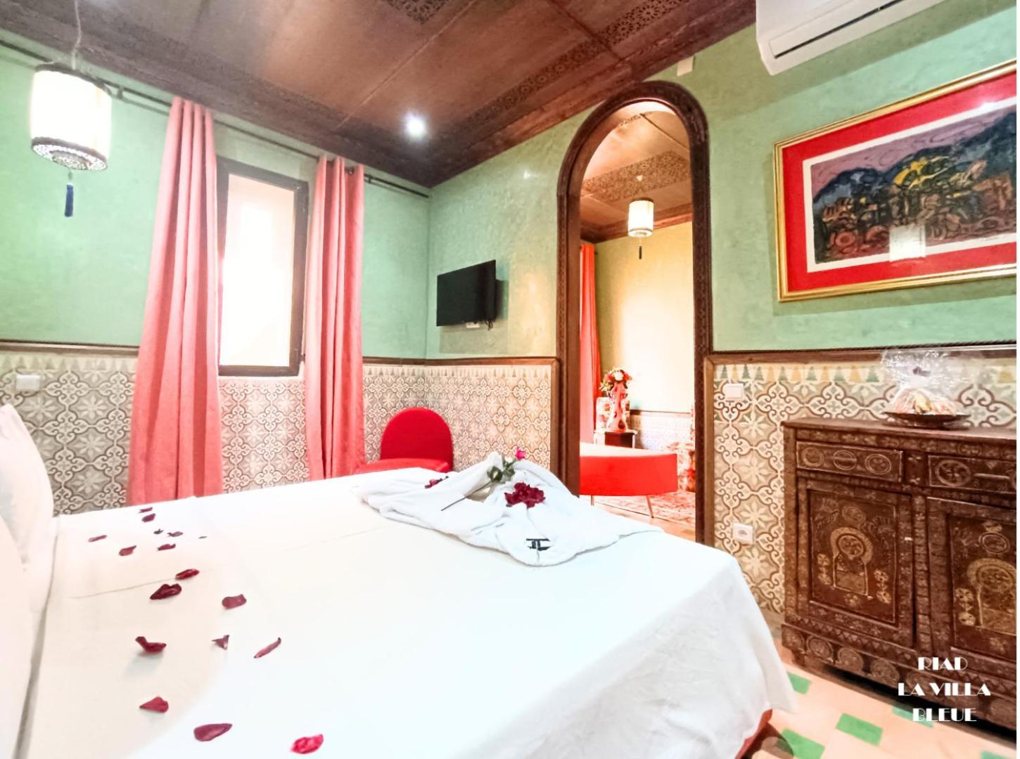 Riad La Villa Bleue & Spa Marrákes Kültér fotó